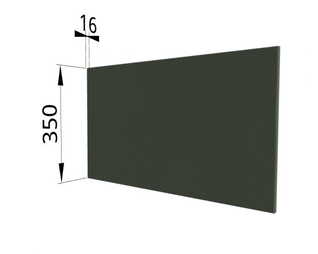 Панель торцевая (для шкафа горизонтального глубокого) ГПГ Квадро (Оливково-зеленый)