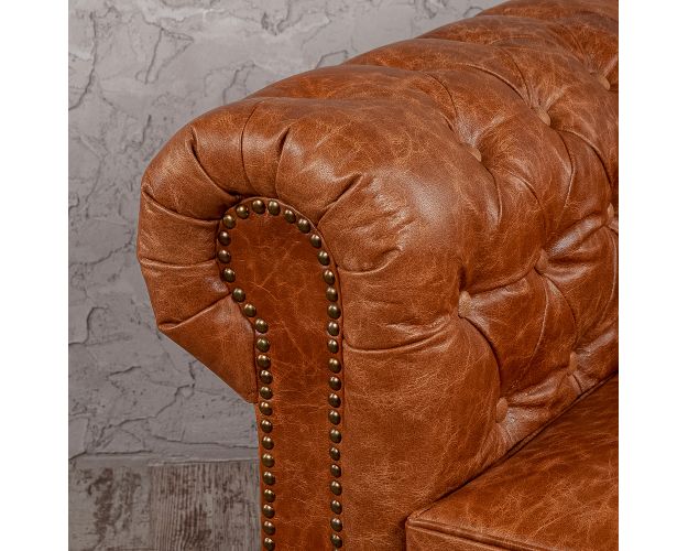 Кресло кожаное Лофт Честер (кожа буйвола)