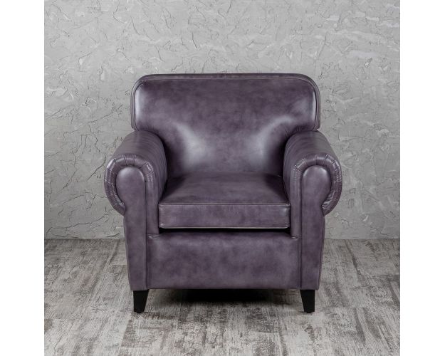 Кресло кожаное Элегант (Фиолетовый)