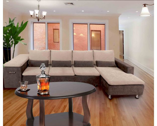 Угловой диван-кровать Атлант с баром 