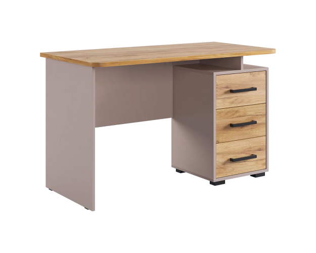 Стол компьютерный 1200 Лайт-2 кашемир / дуб крафт золотой