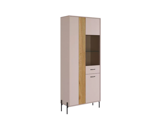 Модульная гостиная Доминика К6 кашемир / дуб крафт золотой