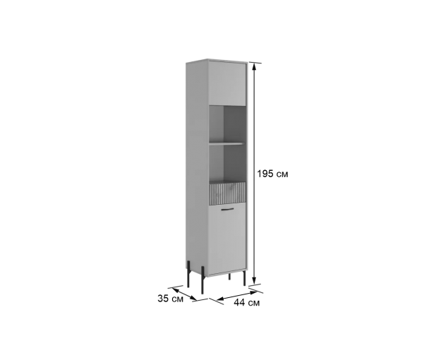 Стеллаж Доминика кашемир / дуб крафт золотой