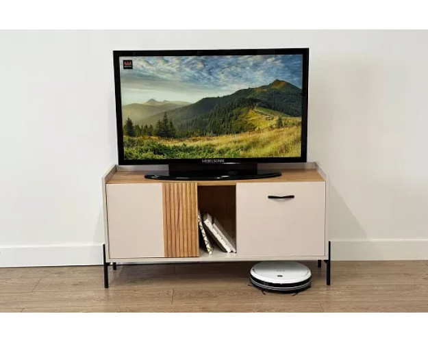 Тумба Доминика кашемир / дуб крафт золотой