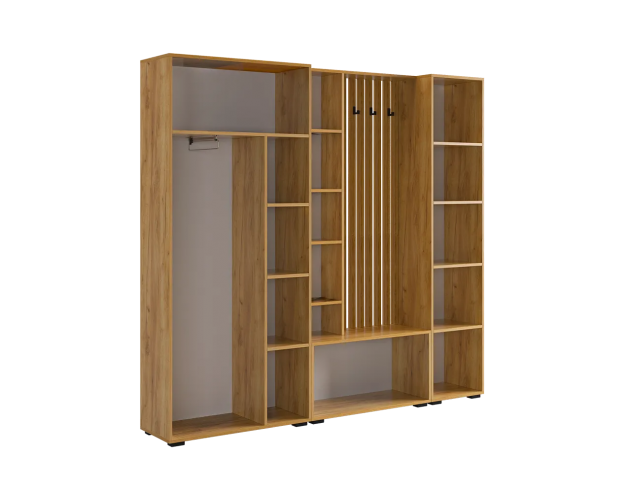 Прихожая Бери К9 дуб крафт золотой / графит