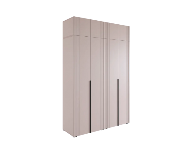 Шкаф четырехдверный Катрин К1 кашемир / фрапучино матовый